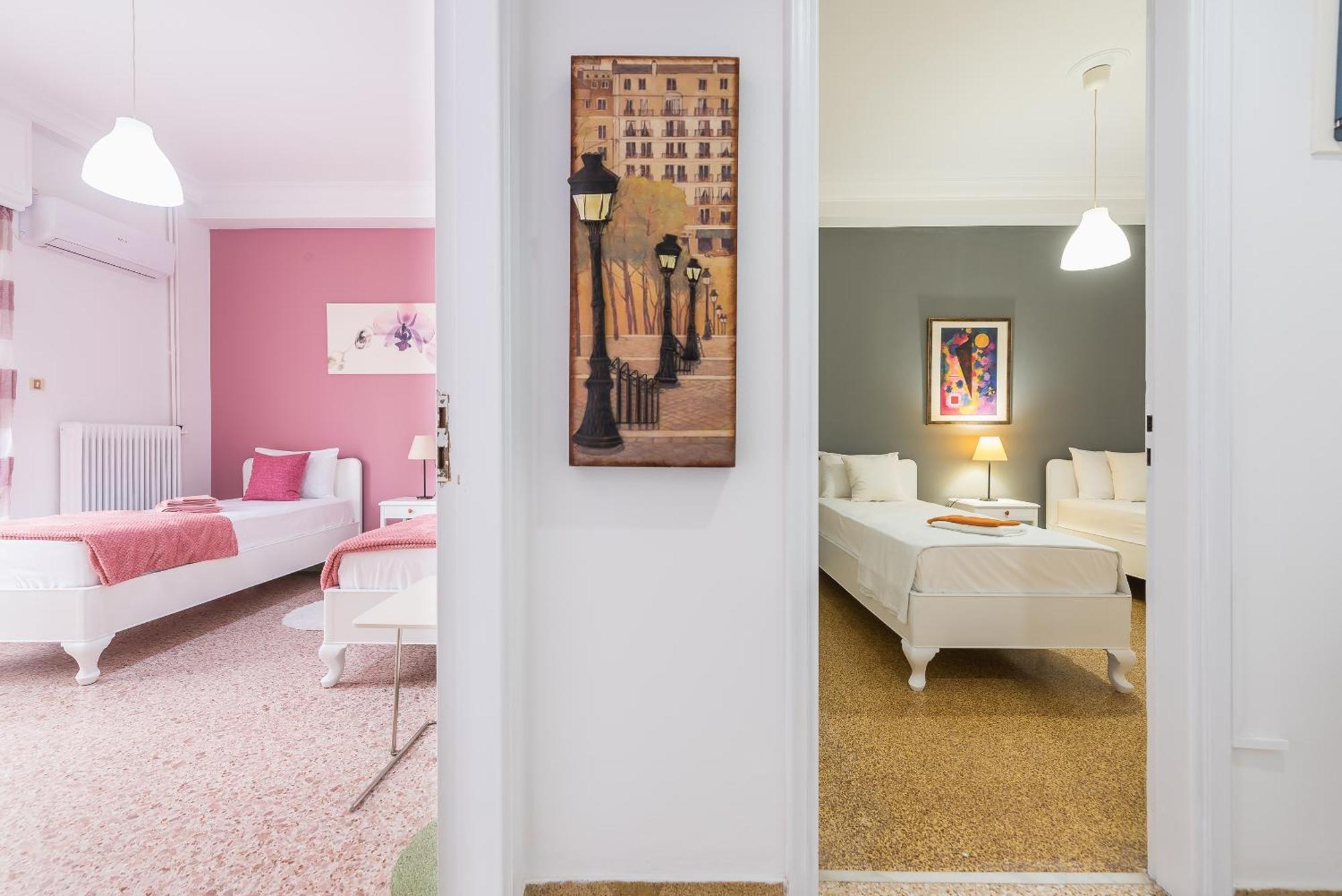 Private Rooms Athens - Shared Bathroom Ruang foto